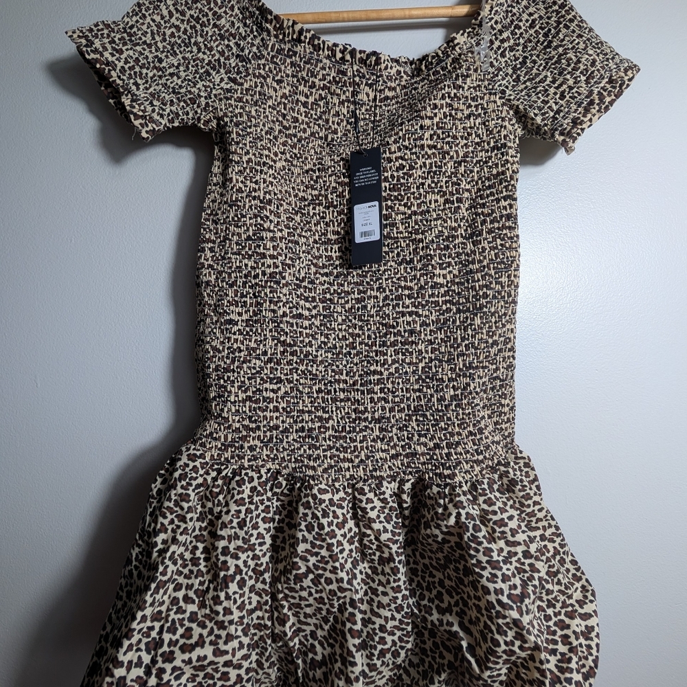Fashion Nova Leopard Print Mini Dress